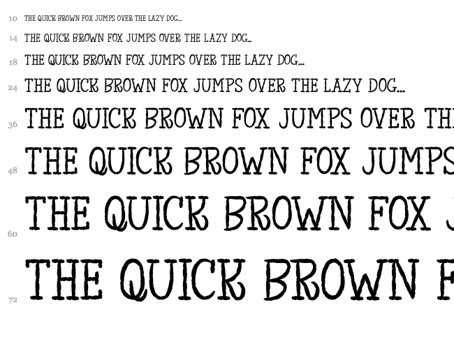 The King of Lost Towel font waterfall